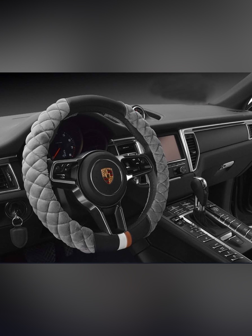 HAOKAY Luxury Fluffy Steering Wheel Cover for Men Women, Soft Warm Short Plush - Picture 2 of 8